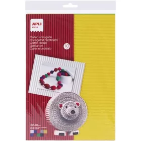   APLI Hullámkarton, 297x210 mm, 10 ív, APLI Kids, vegyes színek