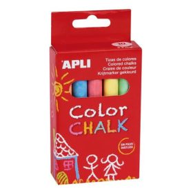 APLI Táblakréta, kerek, 10 darabos, APLI, vegyes színek
