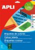 APLI Etikett, 105x37 mm, színes, APLI, sárga, 320 etikett/csomag