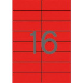   APLI Etikett, 105x37 mm, színes, APLI, piros, 320 etikett/csomag