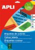 APLI Etikett, 105x37 mm, színes, APLI, zöld, 320 etikett/csomag