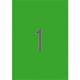   APLI Etikett, 210x297 mm, színes, APLI, zöld, 20 etikett/csomag