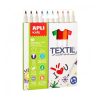 APLI Textilfilc, 2,9 mm, APLI Kids "Markers Textil", 10 különböző szín