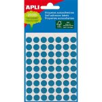   APLI Etikett, 8 mm kör, kézzel írható, színes, APLI, kék, 288 etikett/csomag