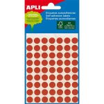   APLI Etikett, 8 mm kör, kézzel írható, színes, APLI, piros, 288 etikett/csomag