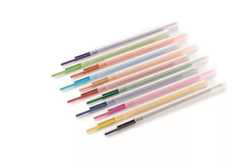 APLI Utántöltő színes töltőceruza készlethez, APLI "Color Click", 24 db, 12 szín