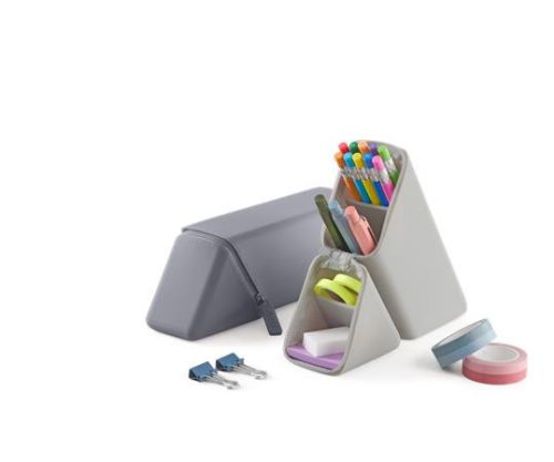 APLI Tolltartó, display, cipzáras, szilikon, asztali rendezővé alakítható, APLI "Up North", vegyes színek