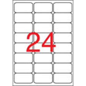   APLI Etikett, univerzális, 64x33,9 mm, kerekített sarkú, APLI, 2400 etikett/csomag