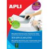 APLI Etikett, lézernyomtatókhoz, 210x297 mm, APLI, 250 etikett/csomag