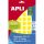 APLI Etikett, 16 mm kör, kézzel írható, színes, APLI, sárga, 432 etikett/csomag