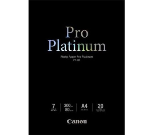 CANON PT-101 Fotópapír, tintasugaras, A4, 300 g, fényes, 20 lap, CANON