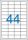 VICTORIA PAPER Etikett, univerzális, 48,5x25,4 mm, VICTORIA PAPER, 4400 etikett/csomag