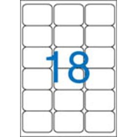   VICTORIA PAPER Etikett, univerzális, 63,5x46,6 mm, kerekített sarkú, VICTORIA PAPER, 1800 etikett/csomag