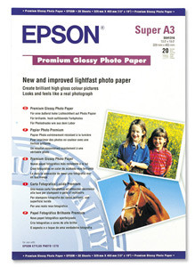 EPSON S041316 Fotópapír, tintasugaras,  A3+, 255 g, fényes, EPSON