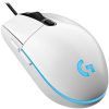 LOGITECH Egér, vezetékes, optikai, USB, gaming, LOGITECH, "G102 Prodigy", fehér