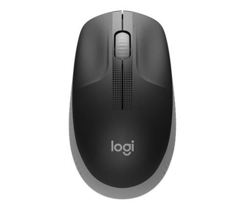 LOGITECH Egér, vezeték nélküli, optikai, USB, LOGITECH, "M190", fekete