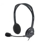   LOGITECH Fejhallgató, mikrofonnal, vezetékes, LOGITECH "H111", fekete