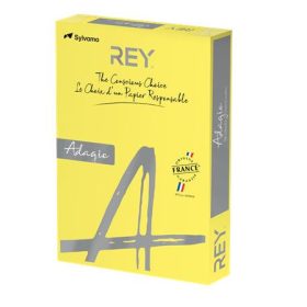   REY Másolópapír, színes, A3, 80 g, REY "Adagio", intenzív sárga