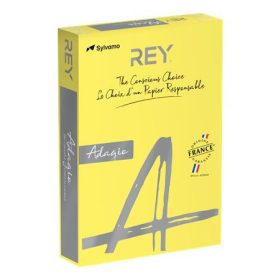   REY Másolópapír, színes, A4, 160 g, REY "Adagio", intenzív sárga