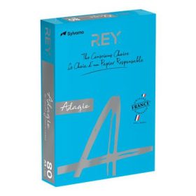   REY Másolópapír, színes, A4, 80 g, REY "Adagio", intenzív kék
