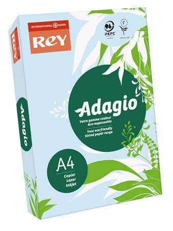 REY Másolópapír, színes, A4, 80 g, REY "Adagio", pasztell kék