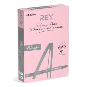   REY Másolópapír, színes, A4, 80 g, REY "Adagio", pasztell rózsaszín
