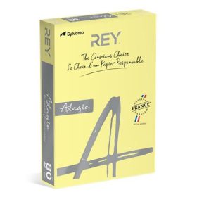   REY Másolópapír, színes, A4, 80 g, REY "Adagio", pasztell sárga