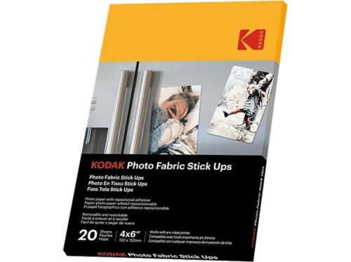 KODAK Fotópapír, tintasugaras, 10x15 cm, öntapadós, újra ragasztható, KODAK "Photo Fabric Stick Ups"