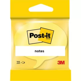   3M POSTIT Öntapadó jegyzettömb, szövegbuborék forma, 70x70 mm, 225 lap, 3M POSTIT, sárga