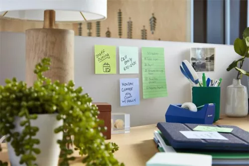 3M POSTIT Öntapadó jegyzettömb, 76x76 mm, 5x90 lap, 3M POSTIT "Super Sticky Oasis", vegyes színek