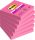 3M POSTIT Öntapadó jegyzettömb, 76x76 mm, 6x90 lap, 3M POSTIT "Super Sticky", pink