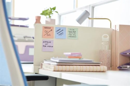 3M POSTIT Öntapadó jegyzettömb, 76x127 mm, 6x90 lap, 3M POSTIT "Super Sticky Soulful", vegyes színek