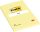 3M POSTIT Öntapadó jegyzettömb, 102x152 mm, 100 lap, kockás, 3M POSTIT, sárga