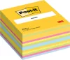 3M POSTIT Öntapadó jegyzettömb, 76x76 mm, 450 lap, 3M POSTIT, vegyes színek