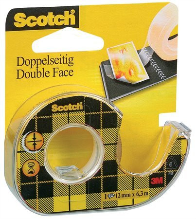 3M SCOTCH Ragasztószalag, kétoldalas, adagolón, kézi, 12,7 mm x 6,3 m, 3M SCOTCH