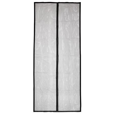 HOME Szúnyogháló, mágneses, ajtóra, 90x210 cm, HOME, fekete