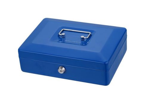 VICTORIA FACILITY Pénzkazetta, 250x180X90 mm, VICTORIA FACILITY, kék