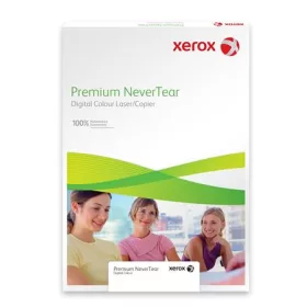   XEROX Etikett, lézernyomtatókhoz, A4, műanyag, kültéri, XEROX "Nevertear", átlátszó, 50 etikett/csomag