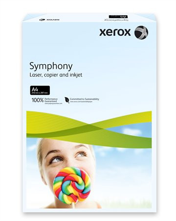 XEROX Másolópapír, színes, A4, 160 g, XEROX "Symphony", világoskék (pasztell)