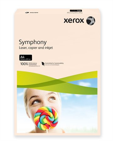 XEROX Másolópapír, színes, A4, 80 g, XEROX "Symphony", lazac (pasztell)