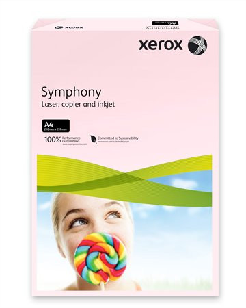 XEROX Másolópapír, színes, A4, 80 g, XEROX "Symphony", rózsaszín (pasztell)