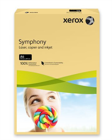XEROX Másolópapír, színes, A4, 80 g, XEROX "Symphony", vajszín (közép)