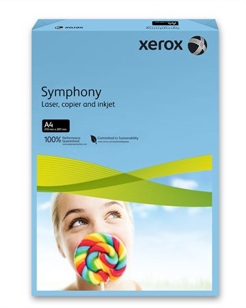 XEROX Másolópapír, színes, A4, 160 g, XEROX "Symphony", sötétkék (intenzív)