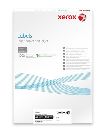 XEROX Etikett, univerzális, 105x71 mm, XEROX, 800 etikett/csomag
