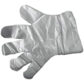 . Fóliakesztyű, egyszer használatos, L méret