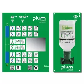   PLUM Szemöblítő állomás, fali tartóval, 500 ml, PLUM "4611"
