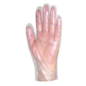 . Fóliakesztyű, egyszer használatos, L méret