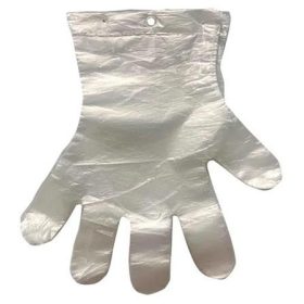   . Fóliakesztyű, egyszer használatos, blokkos akasztólyukkal, L méret