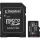KINGSTON Memóriakártya, microSDXC, 128GB, C10/UHS-I/U1/V10/A1, Gen3, adapter, KINGSTON "Canvas Select Plus"