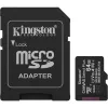 KINGSTON Memóriakártya, microSDXC, 64GB, C10/UHS-I/U1/V10/A1, Gen3, adapter, KINGSTON "Canvas Select Plus"